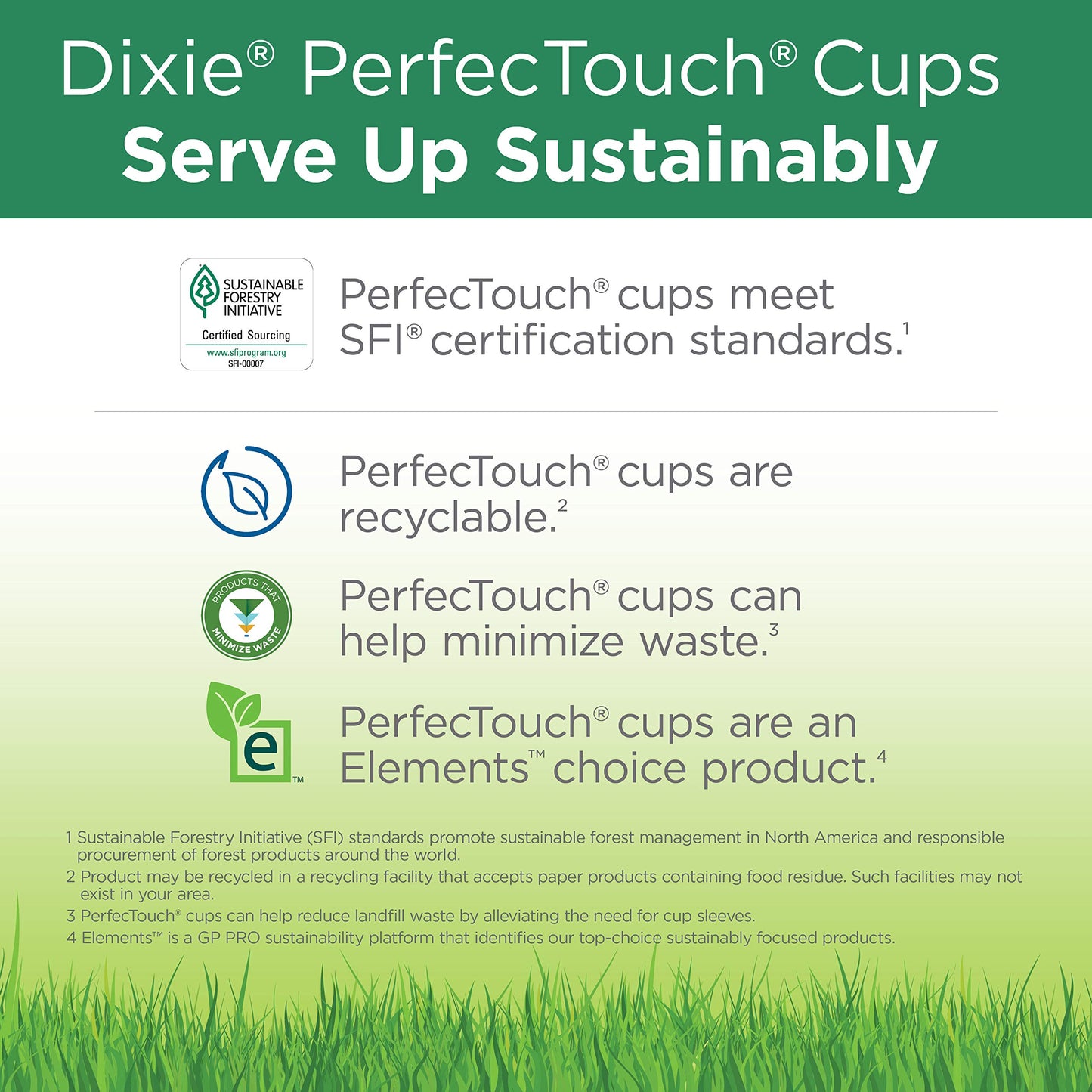 Dixie PerfecTouch 12 oz Paper Coffee Cups By GP PRO, Coffee Haze Design, 500 Count (25 Disposable Cups Per Sleeve, 20 Sleeves Per Case), 5342DX