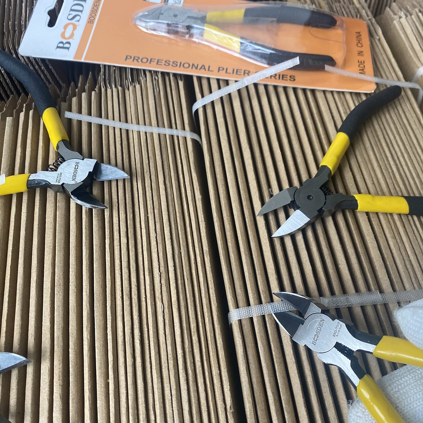 Wire Cutters 10 Pack, 6.5 inch, BOOSDEN Flush Cutters, Spring Loaded Cutting Pliers, Side Cutters, Dykes Cutter, Wire Clippers, Plastic Cutter, Wire Cutters for Jewelry, Floral, Electrical