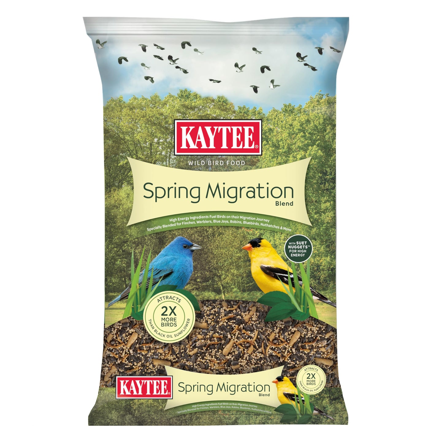 Kaytee Wild Bird Food, Summer Nesting Seed Blend, 8 lb