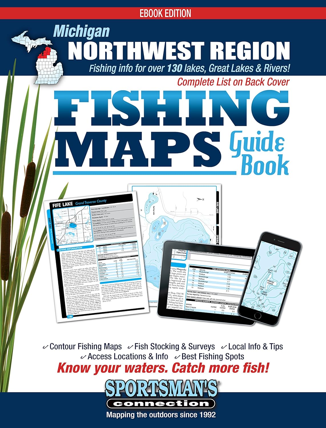 Northwest Michigan Fishing Map Guide