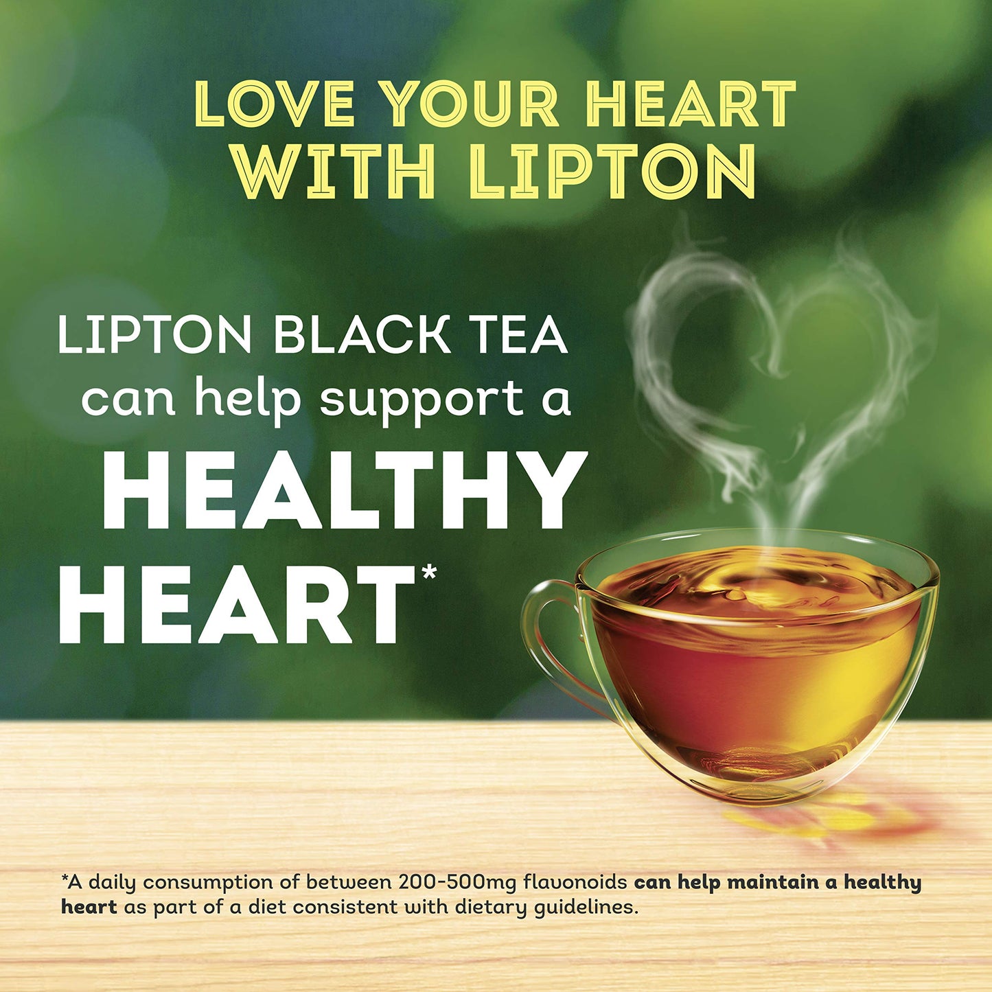 Lipton Organic Tea Bags Tastes Great Hot or Iced Organic Black Tea Can Help Support a Healthy Heart 5.74 oz 72 Count, Pack of 5