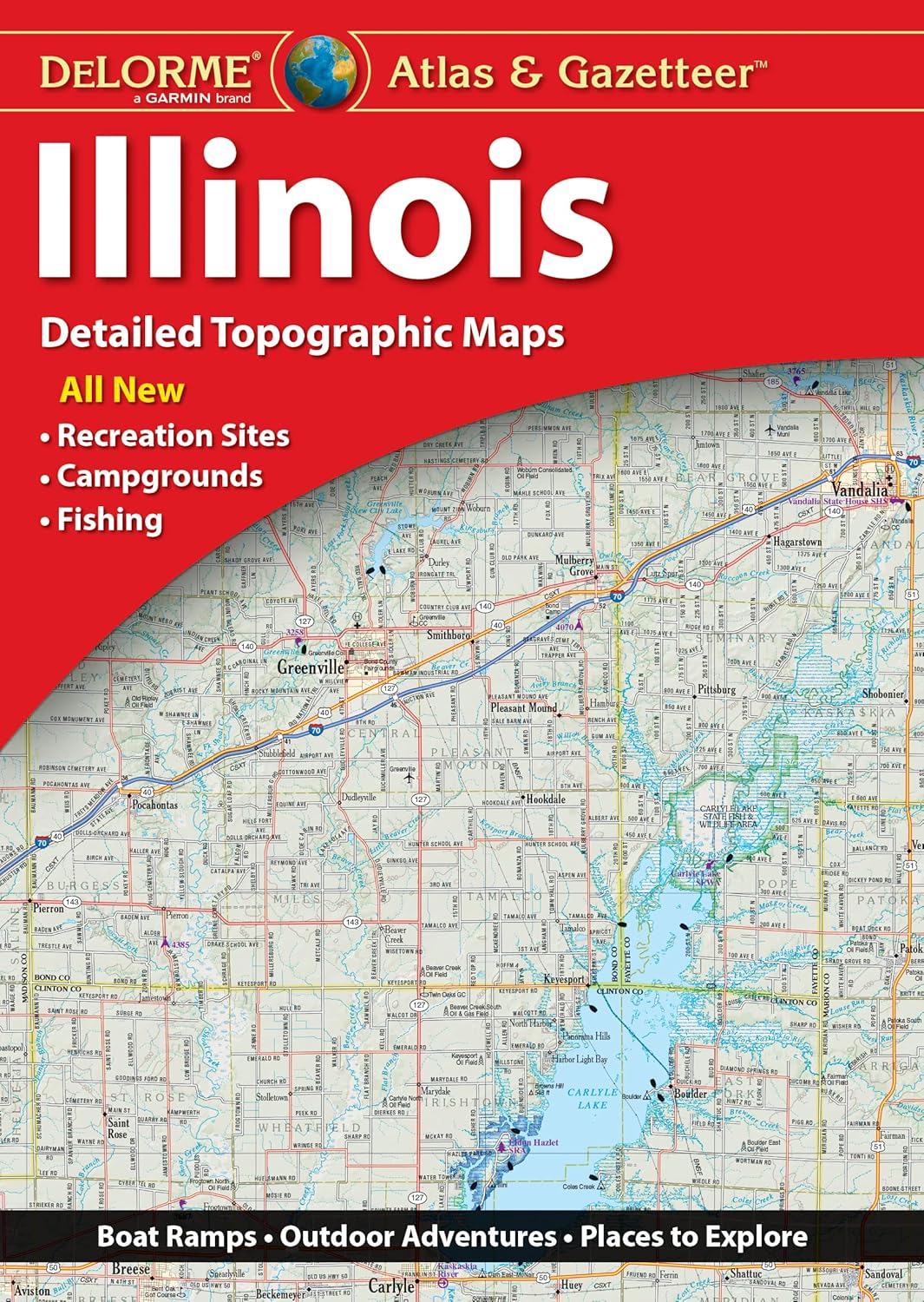 Delorme Atlas & Gazetteer: Illinois