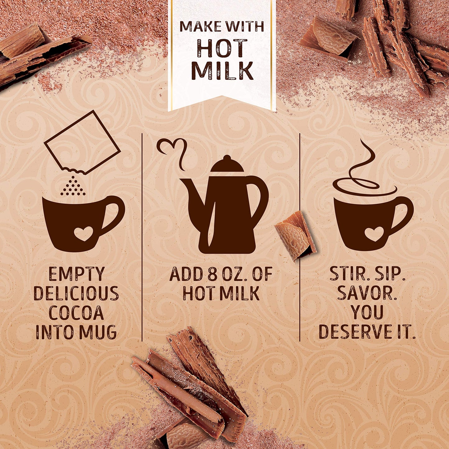 SWISS MISS Milk Chocolate Flavored Hot Cocoa Mix, 38.27 OZ Square Canister
