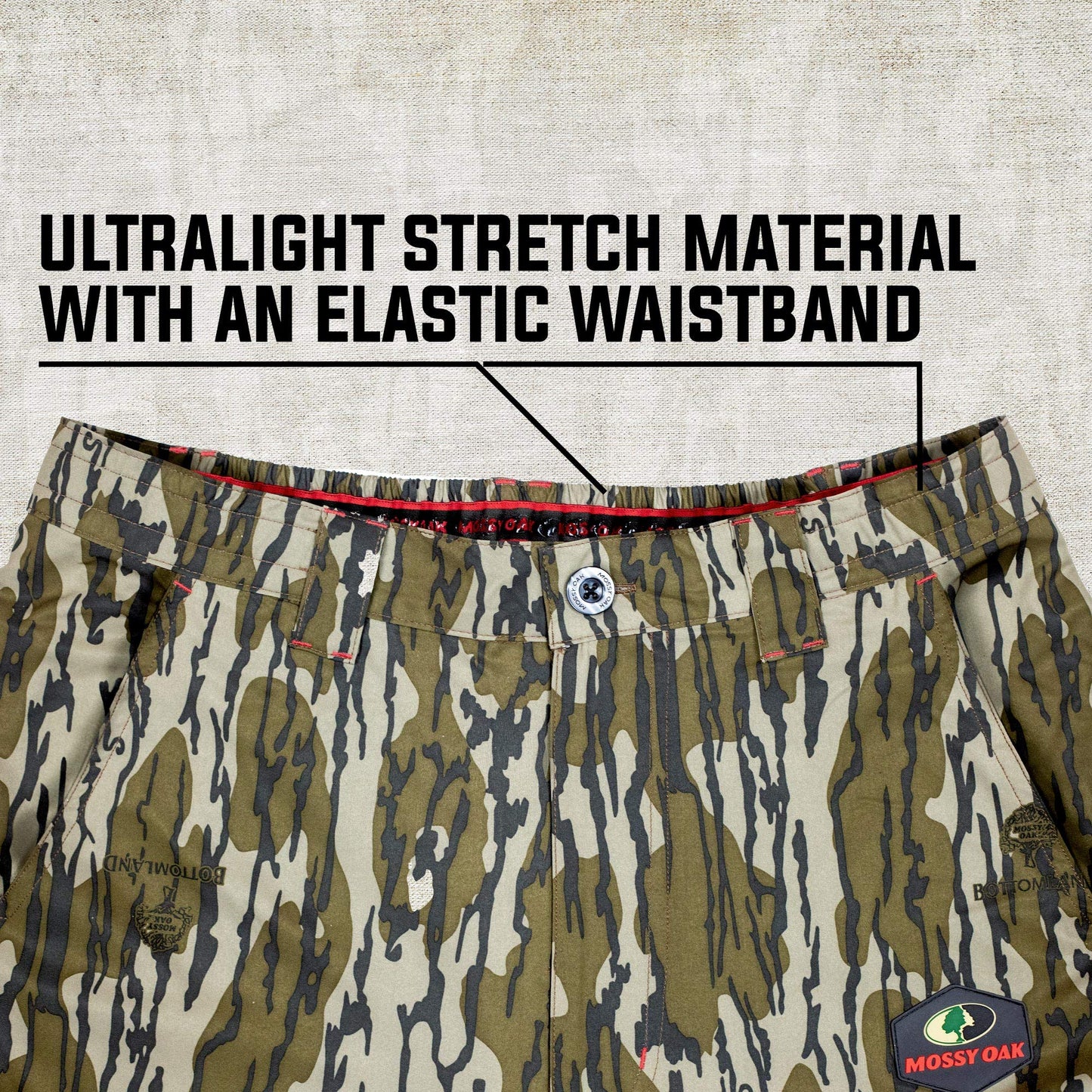Mossy Oak Men's Lightweight Camo Hunting Pants Tibbee