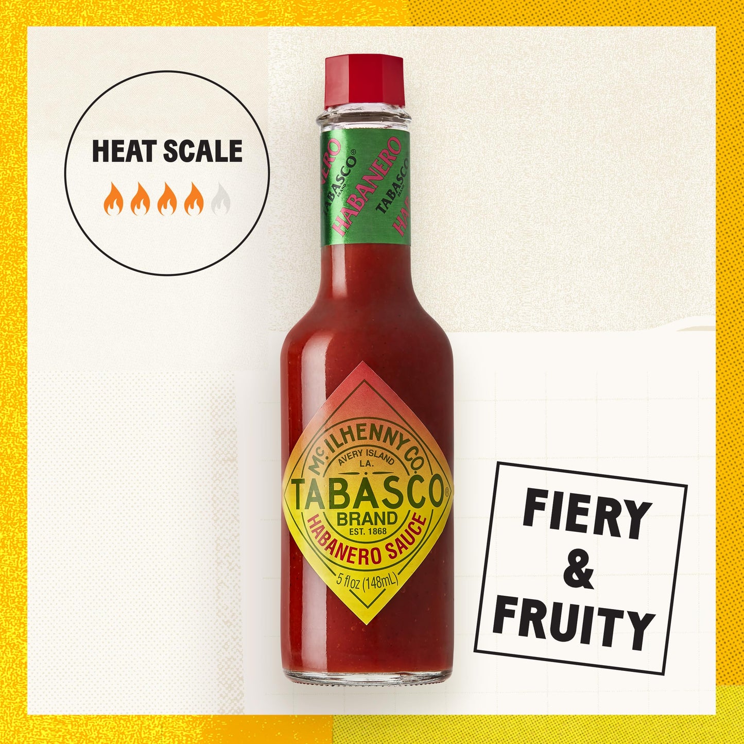 TABASCO Brand Original Red Pepper Hot Sauce, Medium Heat, Bulk Plastic Jug, Classic & Versatile, Three Simple Ingredients, For Large Recipes & Marinades, Great on Everything, 128 Fl Oz (Pack of 1)