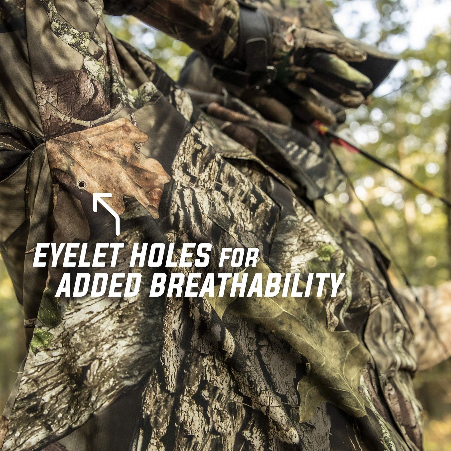 Mossy Oak Men's Tibbee Technical Lightweight Camo Hunting Shirt