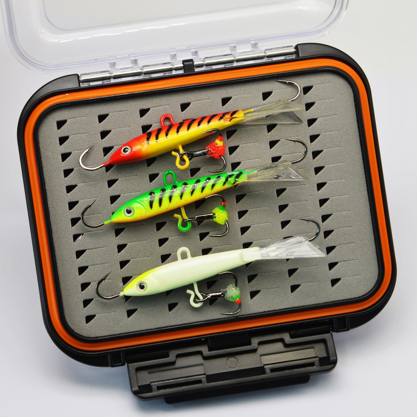 Alichino Ice Fishing Jig Set Ice Fishing Lures Micro Jig Head Hook Set for Panfish, Crappie, Walleye, Perch, Trout, Bluegill