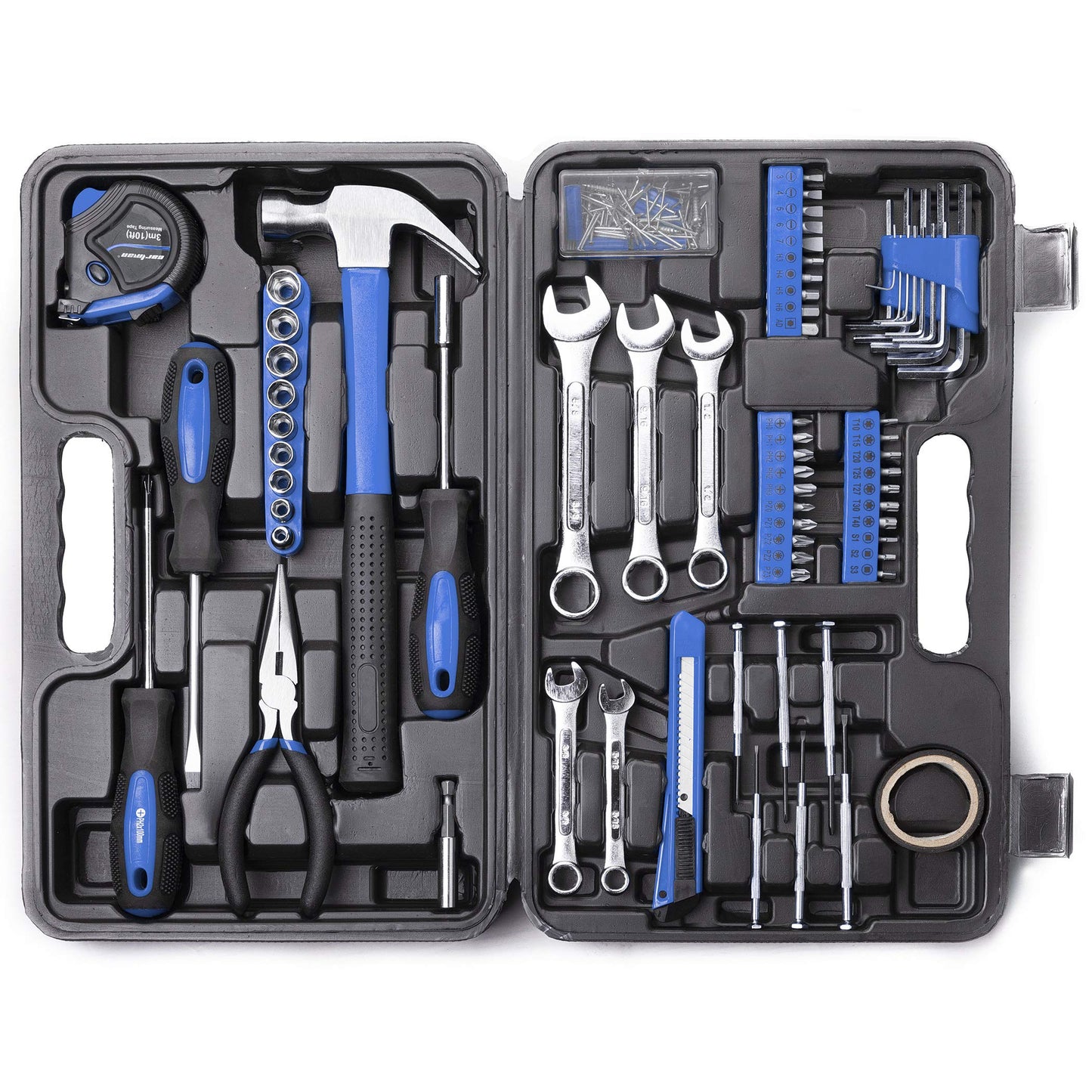 CARTMAN 148 Piece Automotive and Household Tool Set Perfect for Car Enthusiasts and DIY Home Repairs