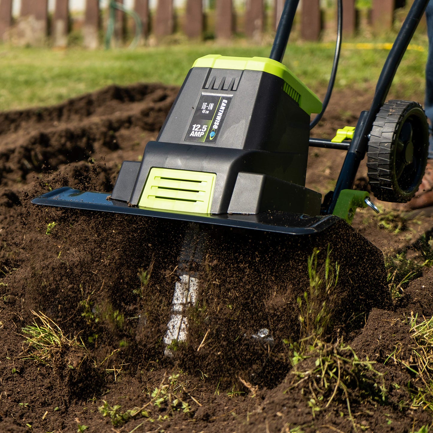 Earthwise TC70025 7.5-Inch 2.5-Amp Corded Electric Tiller/Cultivator, 7.5-Inch, 2.5-Amp Corded, Grey