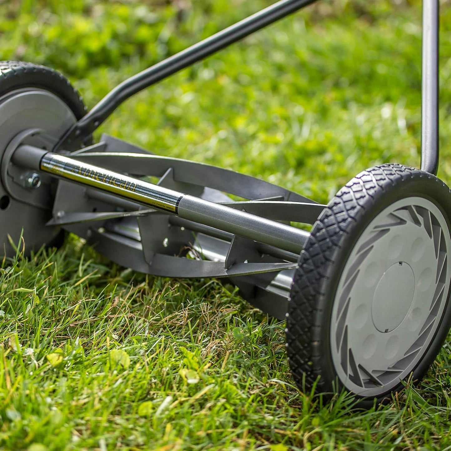 American Lawn Mower Company 1204-14 14-Inch 4-Blade Push Reel Lawn Mower, Red