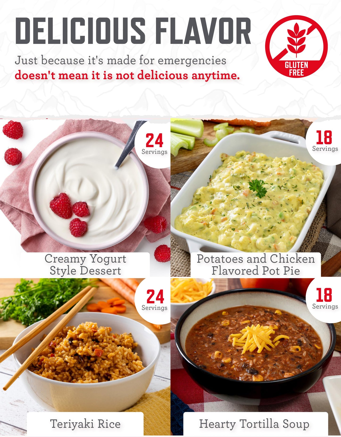 READYWISE - Emergency Food Supply Bucket, 120 Servings, MRE Meal Food Supply, Premade, Freeze Dried Survival Rations for Hiking, Adventure & Camping Essentials, Individually Packaged, 25 Year Shelf Life