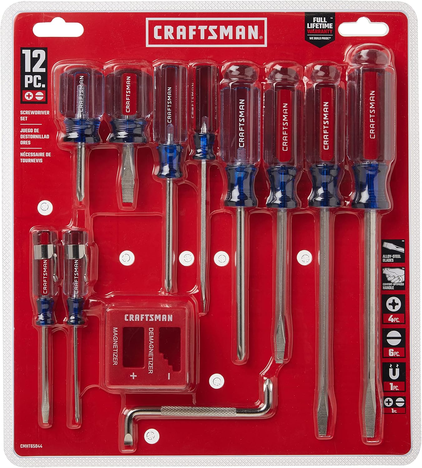 CRAFTSMAN Screwdriver Set, Assorted, 12Piece (CMHT65044)