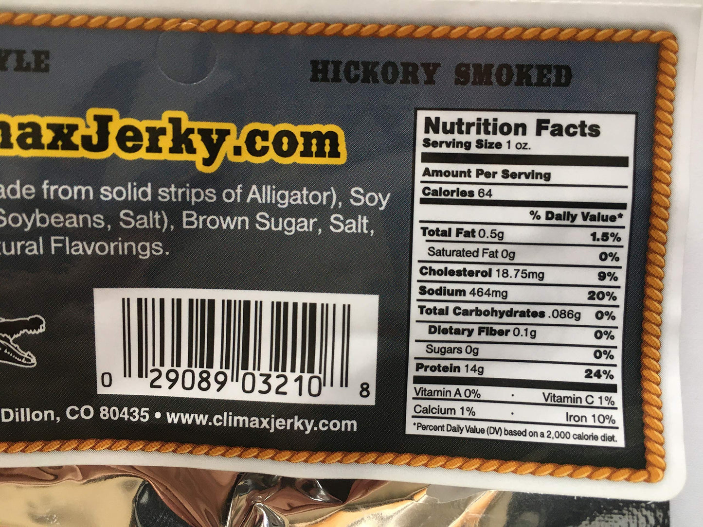 Premium All Natural 1 OZ. Smoked Original Style Alligator Jerky – 100% Made From Solid Strips of Gator - No Preservatives - High Protein - Low Carbs (Alligator Smoked 1 Pack)
