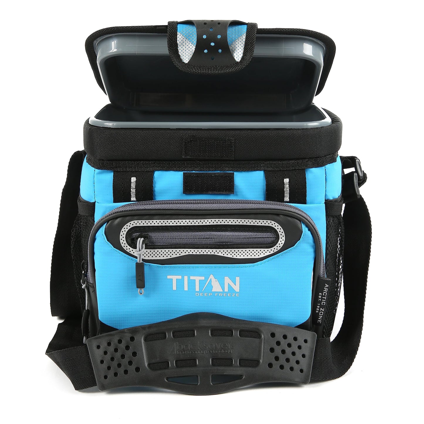 Titan Deep Freeze Cooler Zipperless Hardbody Cooler - Deep Freeze Insulation, HardBody Liner, and SmartShelf