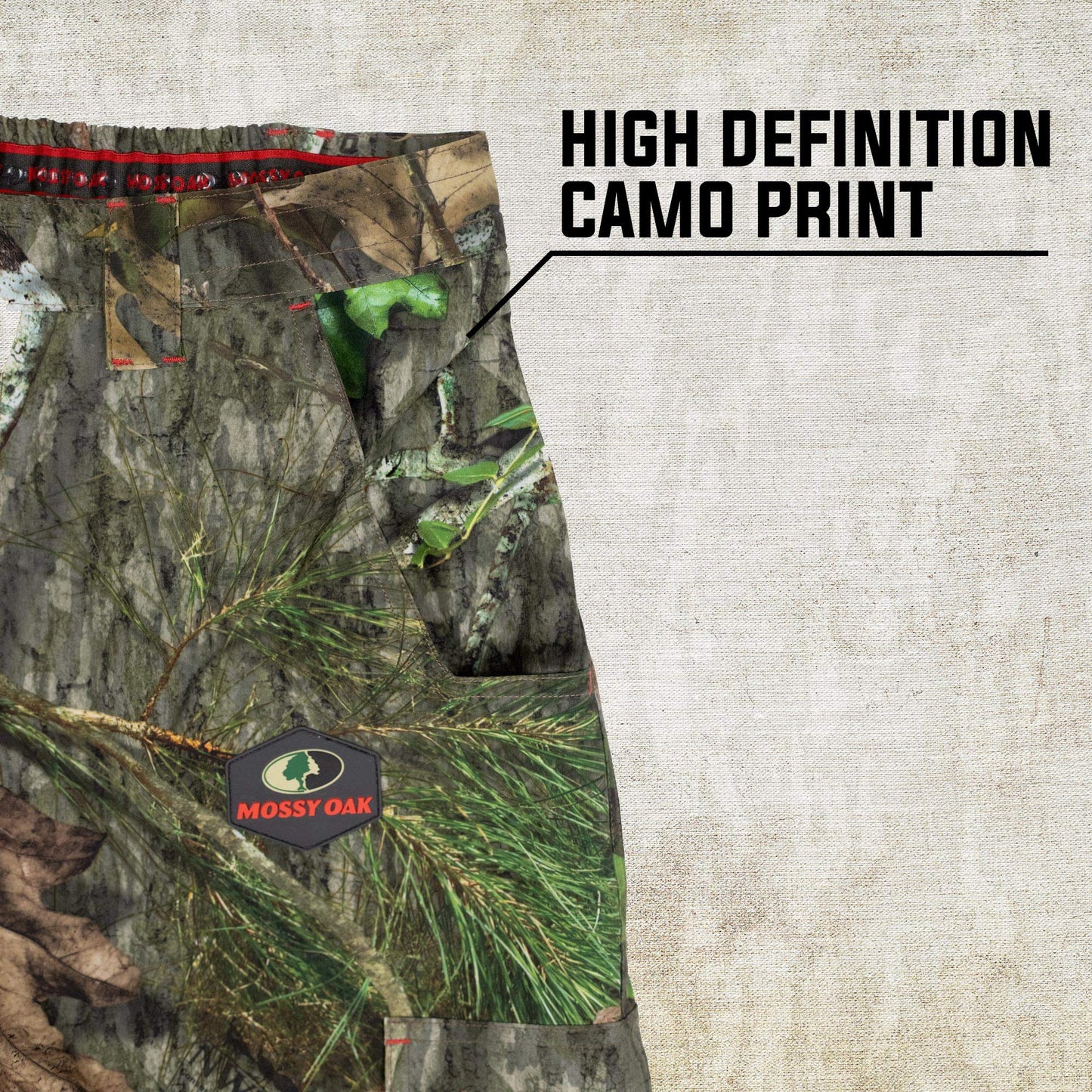 Mossy Oak Men's Lightweight Camo Hunting Pants Tibbee