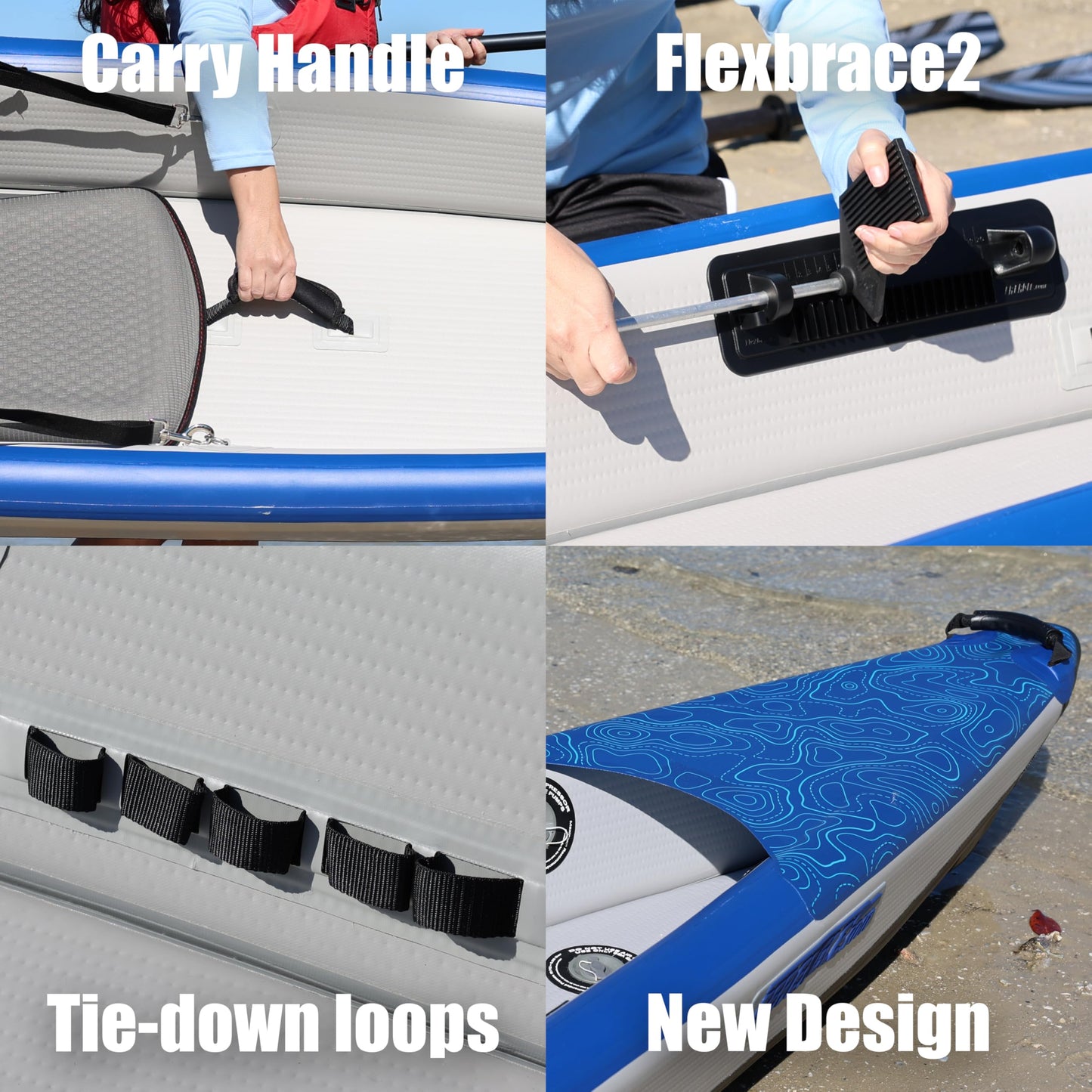 Sea Eagle RazorLite Inflatable Kayak - Lightweight, Drop Stitch, High Speed Touring Kayak - Solo or Tandem - Tall Back Seat(s), Paddle(s), Backpack, Skeg and Pump