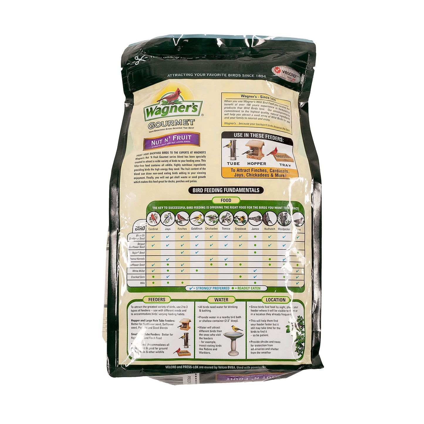 Wagner's 82072 Gourmet Nut & Fruit Wild Bird Food, 5 Pound (Pack of 1)