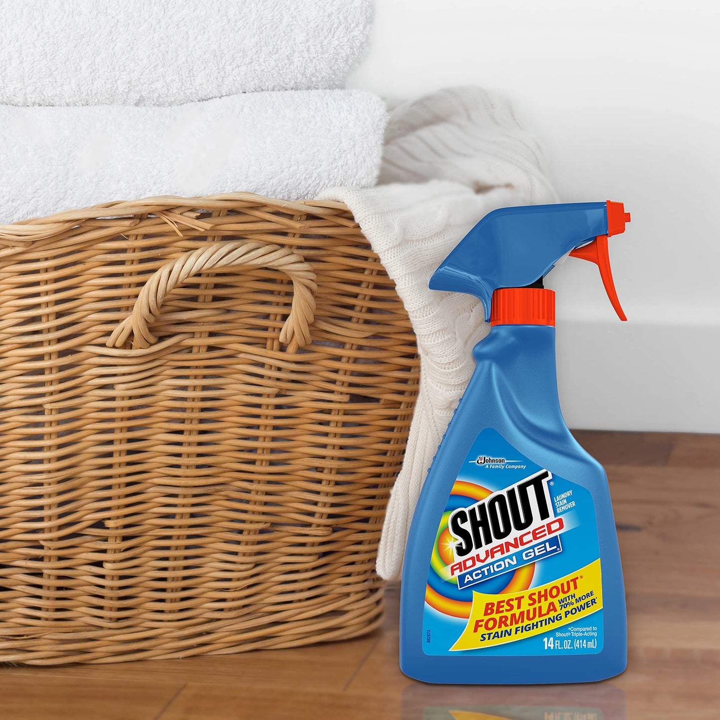Shout Advanced Spray and Wash Laundry Stain Remover Gel, Best Shout Formula, 22 oz - Pack of 3