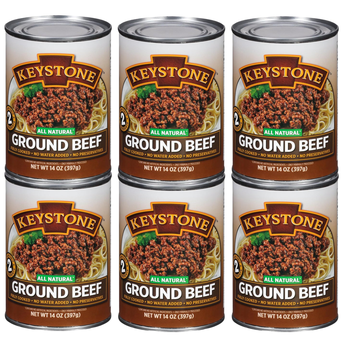 Keystone Meats All Natural Canned Turkey 14.5 Ounce Long Term Shelf Life Emergency Survival Food Canned Meat | Fully Cooked Ready to Eat | All White Meat No Carbs Gluten Free Family Pack of 6