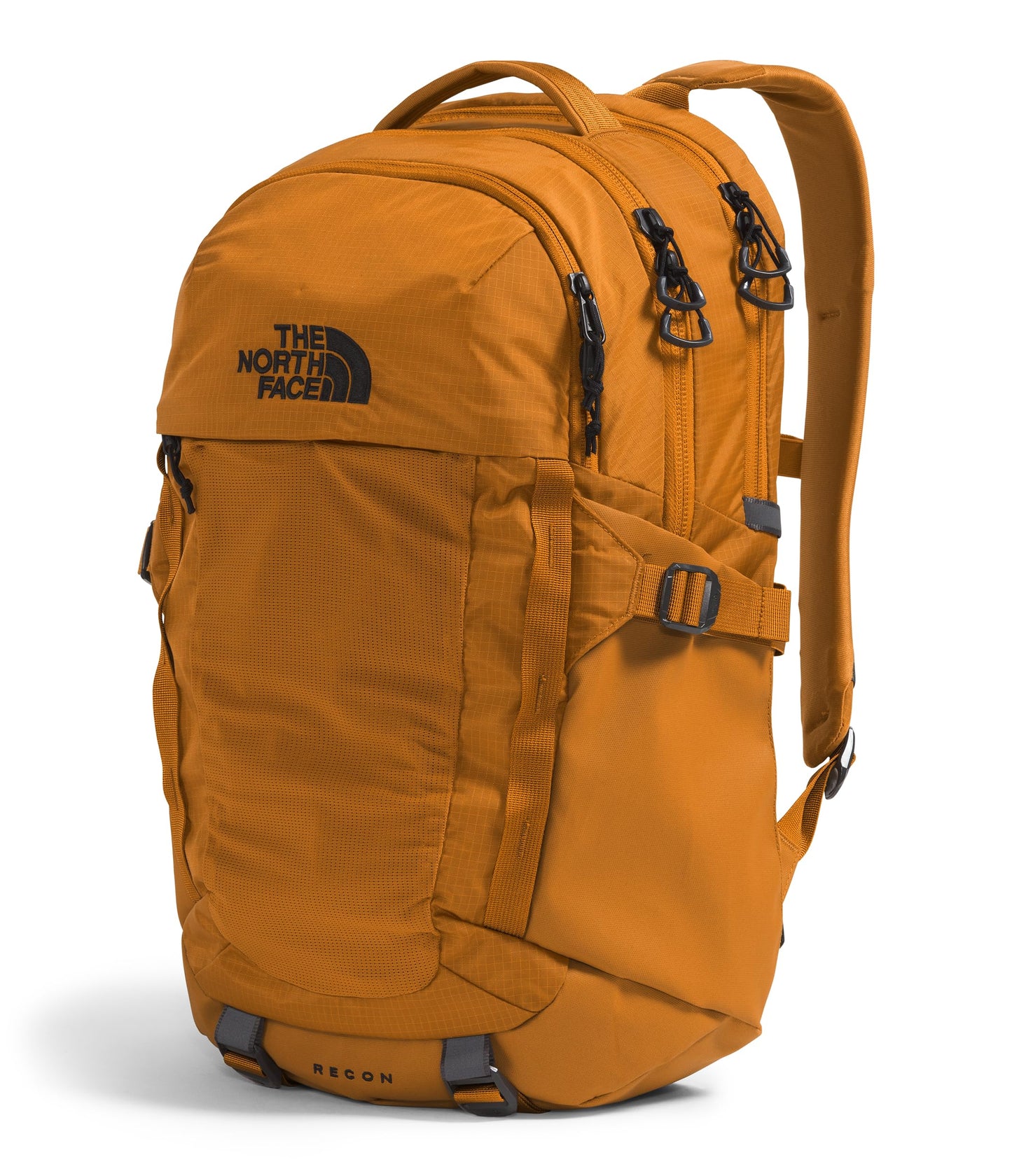 THE NORTH FACE Recon Everyday Laptop Backpack | Daypack with Water Repellent Finish, 16" Laptop Sleeve, 2 Water Bottle Pockets, TNF Black/TNF Black-NPF, One Size