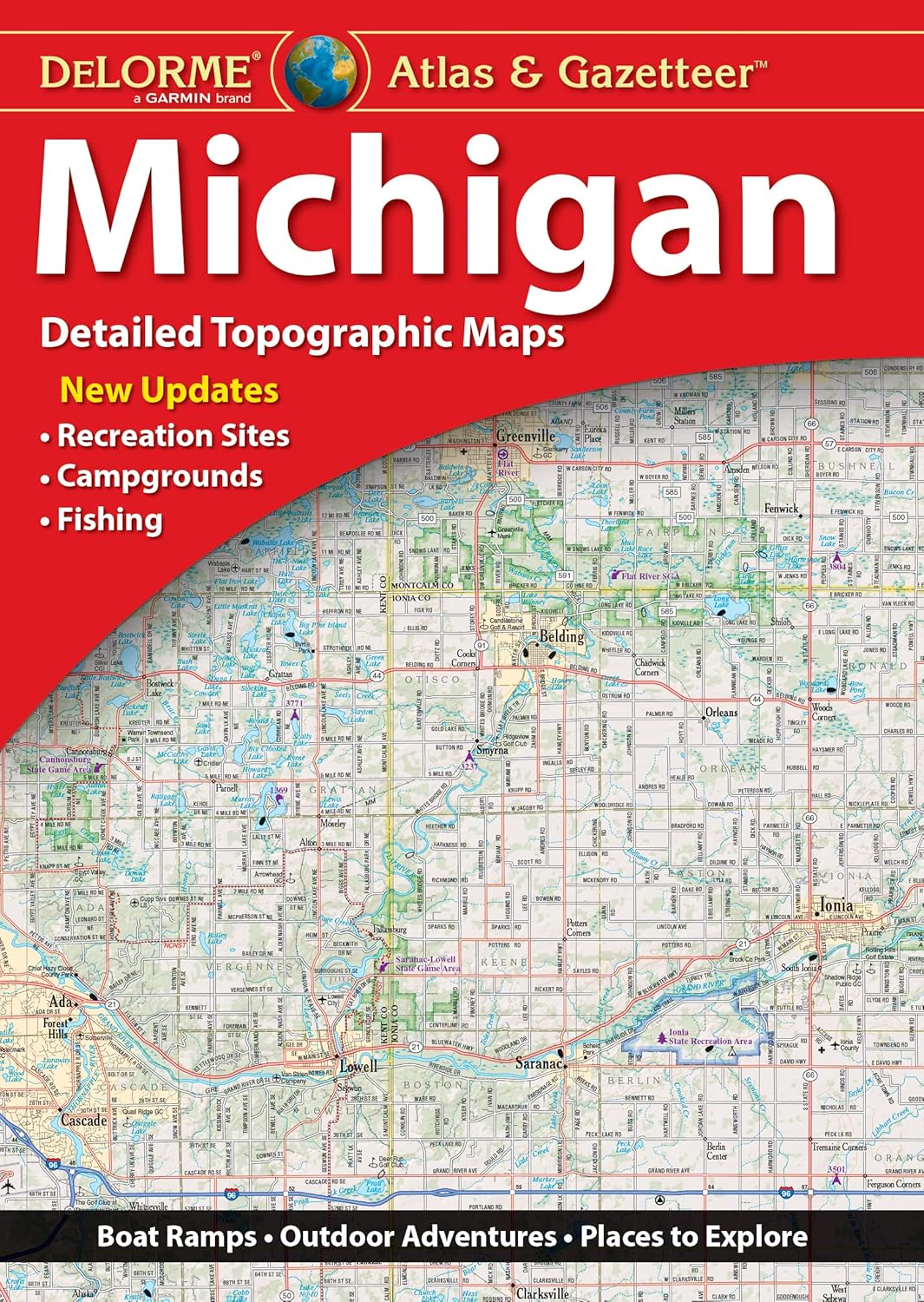 Delorme Atlas & Gazetteer Michigan (Delorme Michigan Atlas and Gazeteer)