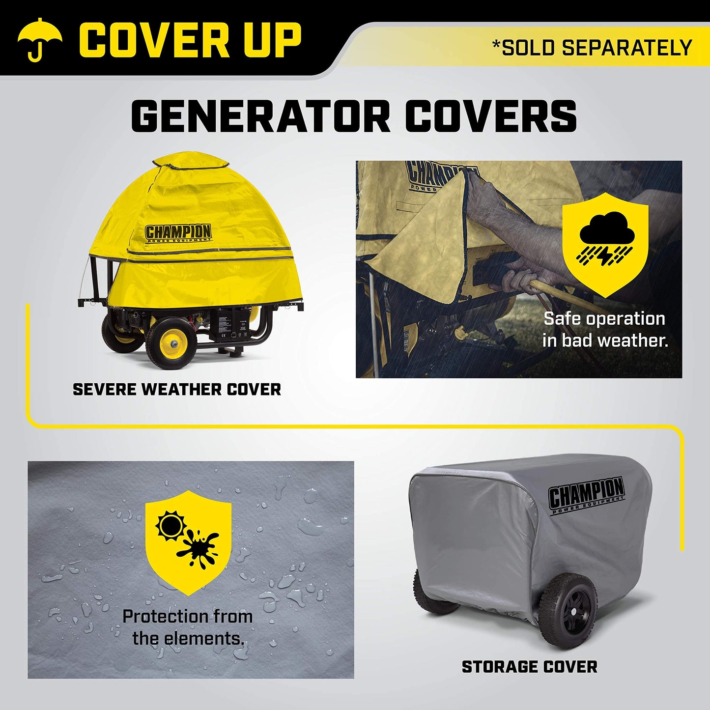 Champion Power Equipment 4375-Watt RV Ready Portable Generator with CO Shield
