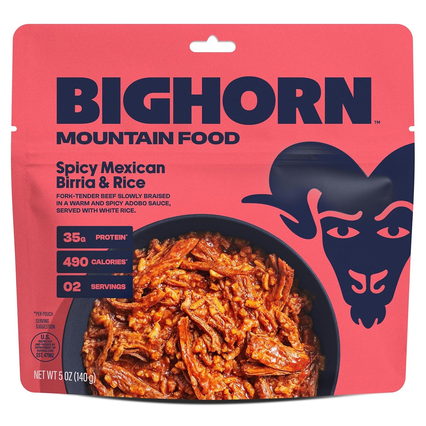 BIGHORN Mountain Food - All In Expedition Pack – contains 6 pouches | 12 servings | 211g Protein | 3,830 Calories – premium freeze dried meals - includes 1 each of our 6 entrees and 1 Insulated Coozie