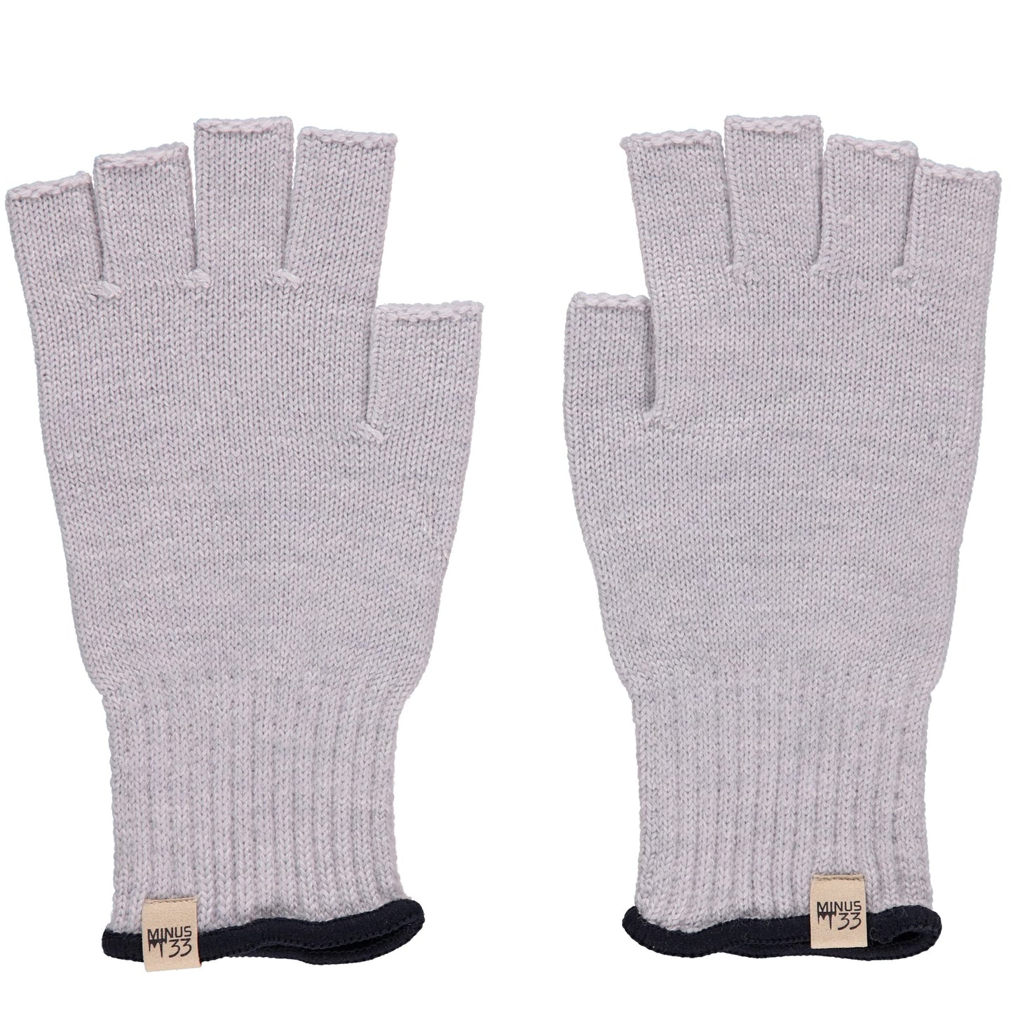 Merino Wool Fingerless Gloves - Half Finger Warm Knitted Gloves