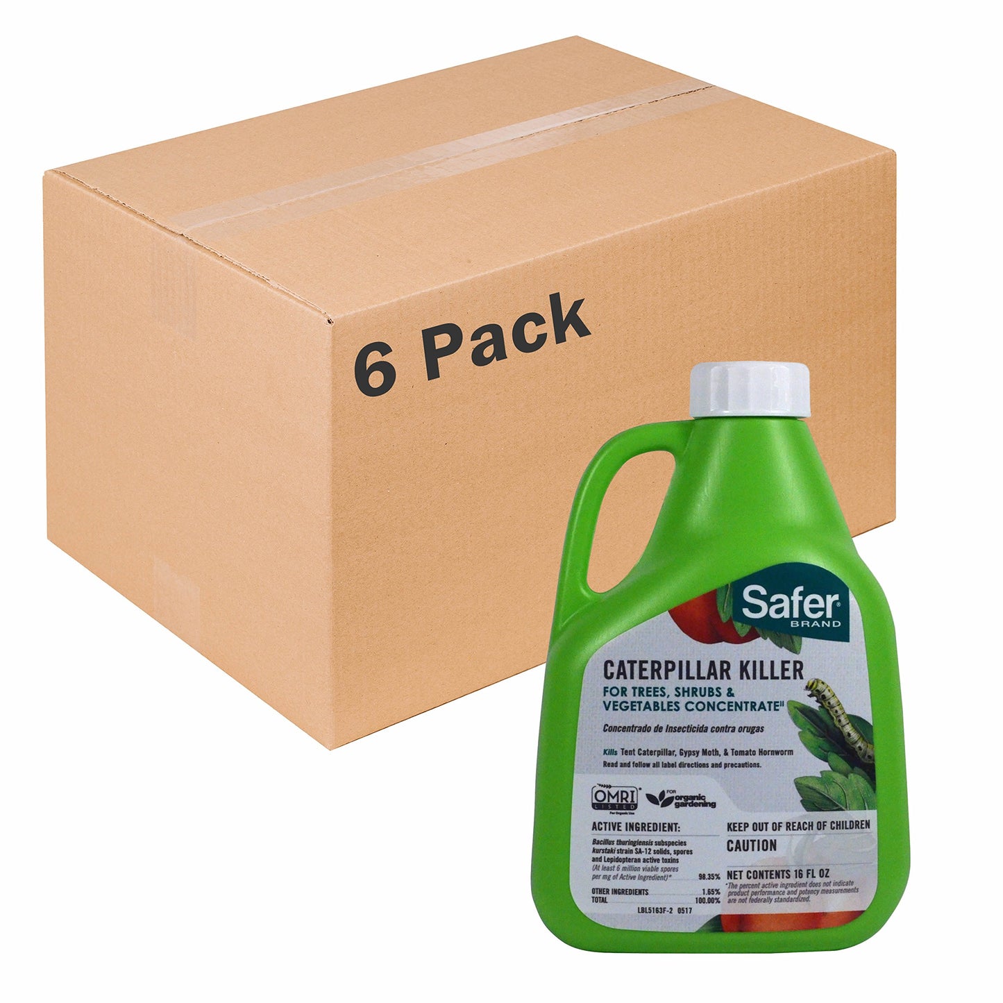 Safer Brand 16oz Caterpillar Killer Concentrate - 6 pack 5163-6