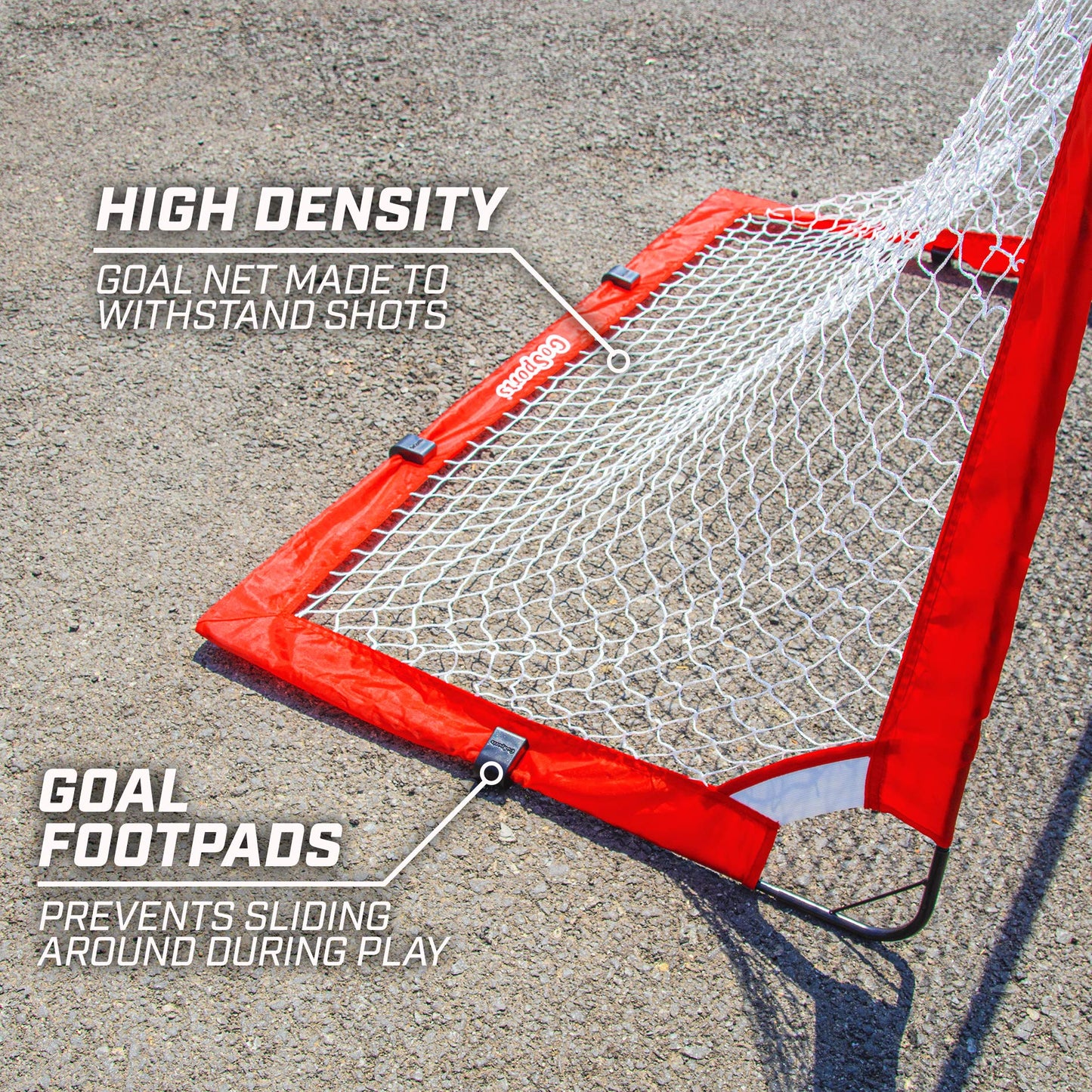 GoSports Hockey Street Set - Includes Pop-Up Goal and 2 Hockey Sticks with 2 Balls