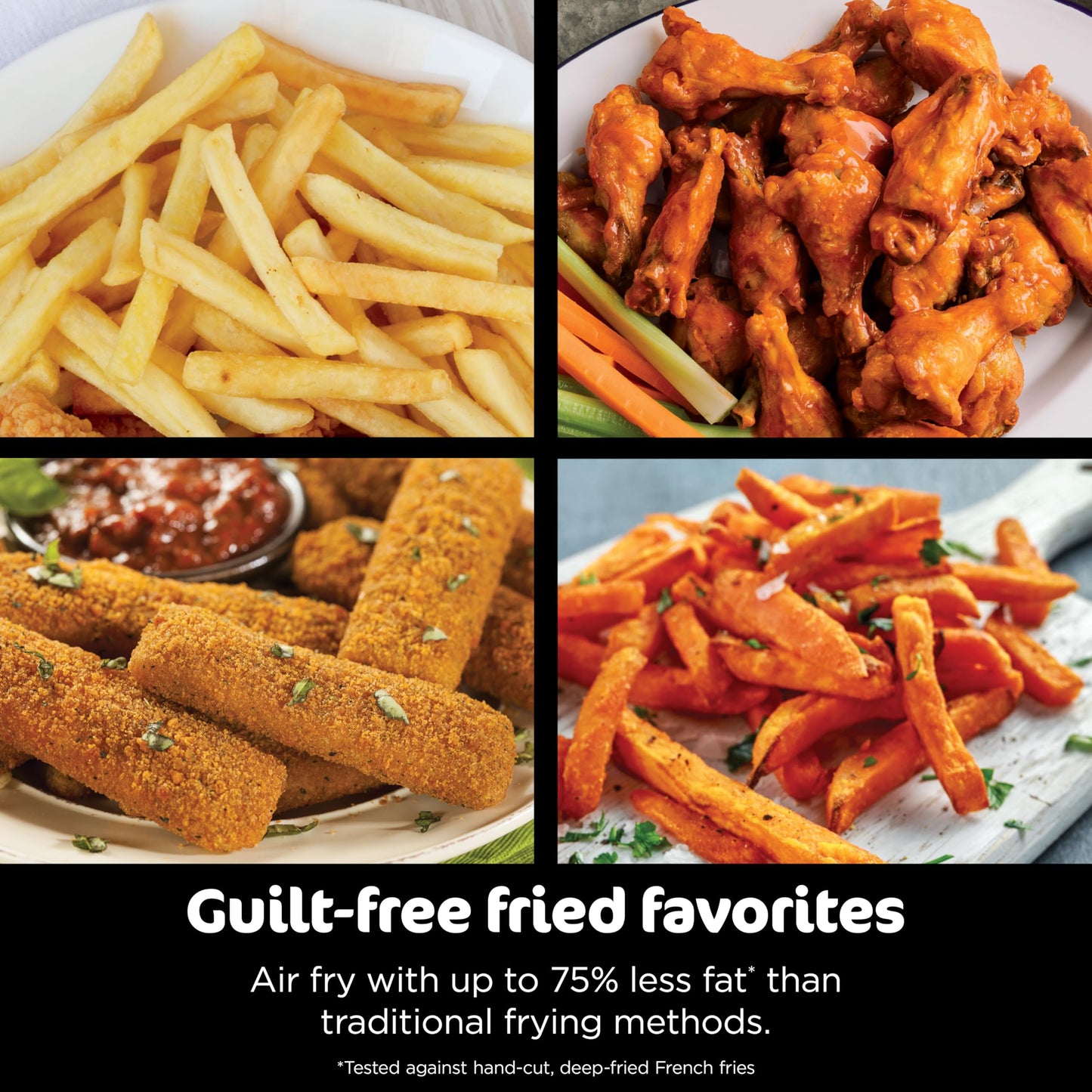 Ninja DZ201 Foodi 8 Quart 6-in-1 DualZone 2-Basket Air Fryer with 2 Independent Frying Baskets, Match Cook & Smart Finish to Roast, Broil, Dehydrate & More for Quick, Easy Meals, Grey