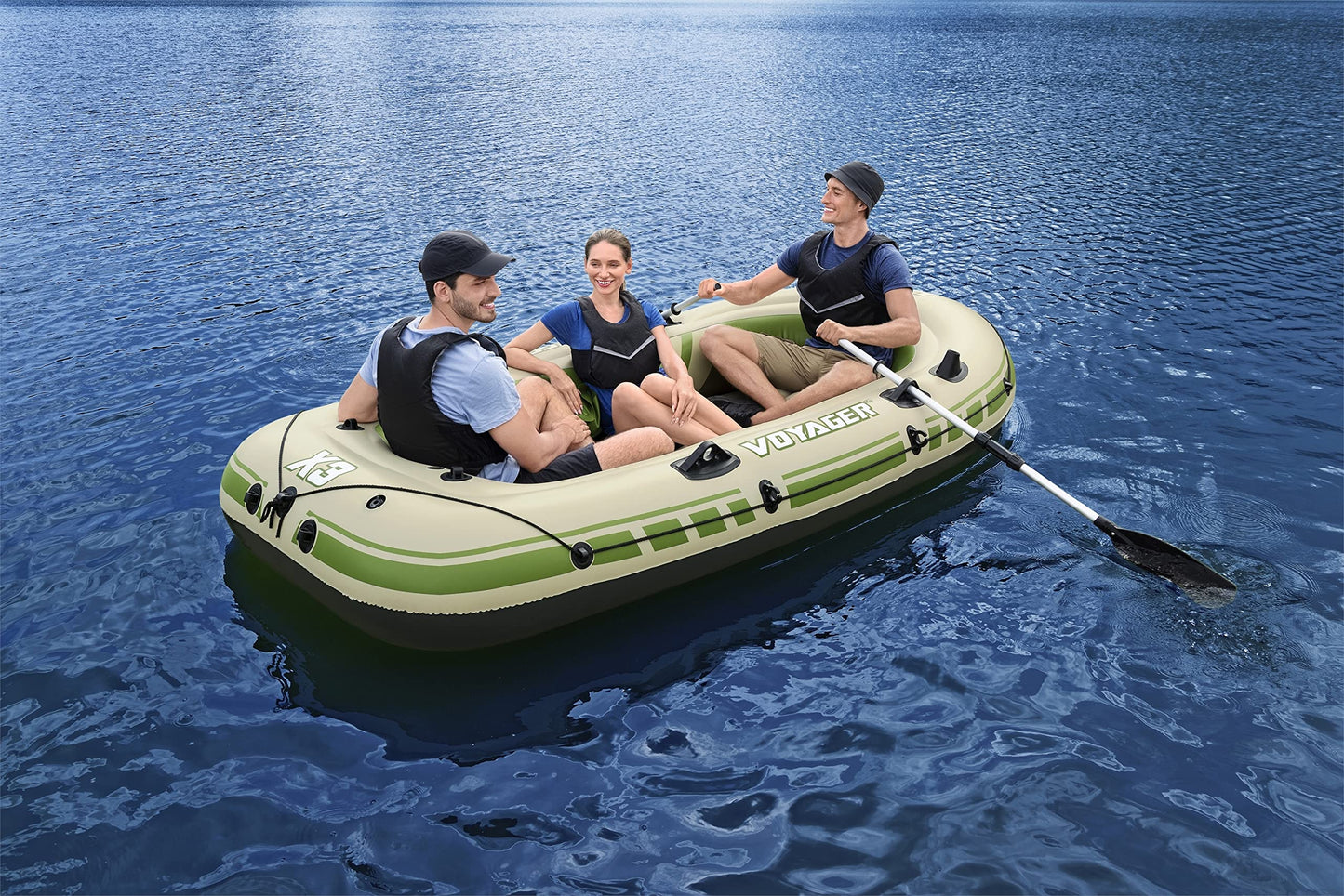 Bestway Hydro-Force Inflatable Raft Set | Inflatable Boat for Kids and Adults | Great for Ponds, Lakes, Rivers
