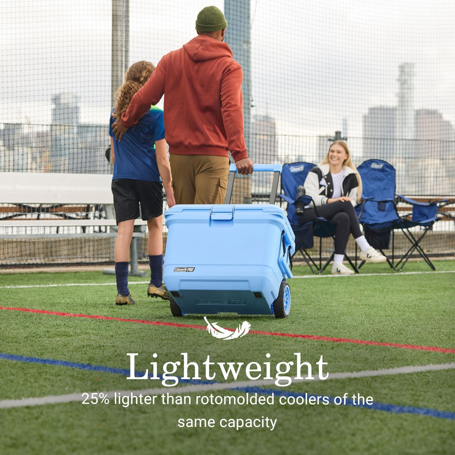 Coleman Pro 25qt Ultra-Light Premium Hard Cooler, Extra-Thick Insulation Keeps Ice up to 3 Days, 36-Can Capacity