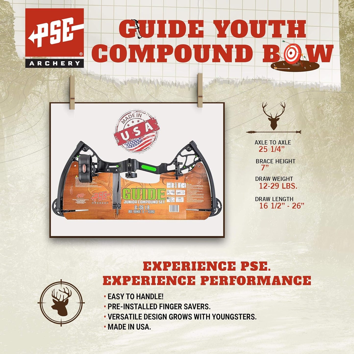 PSE ARCHERY Guide Youth Compound Bow Set