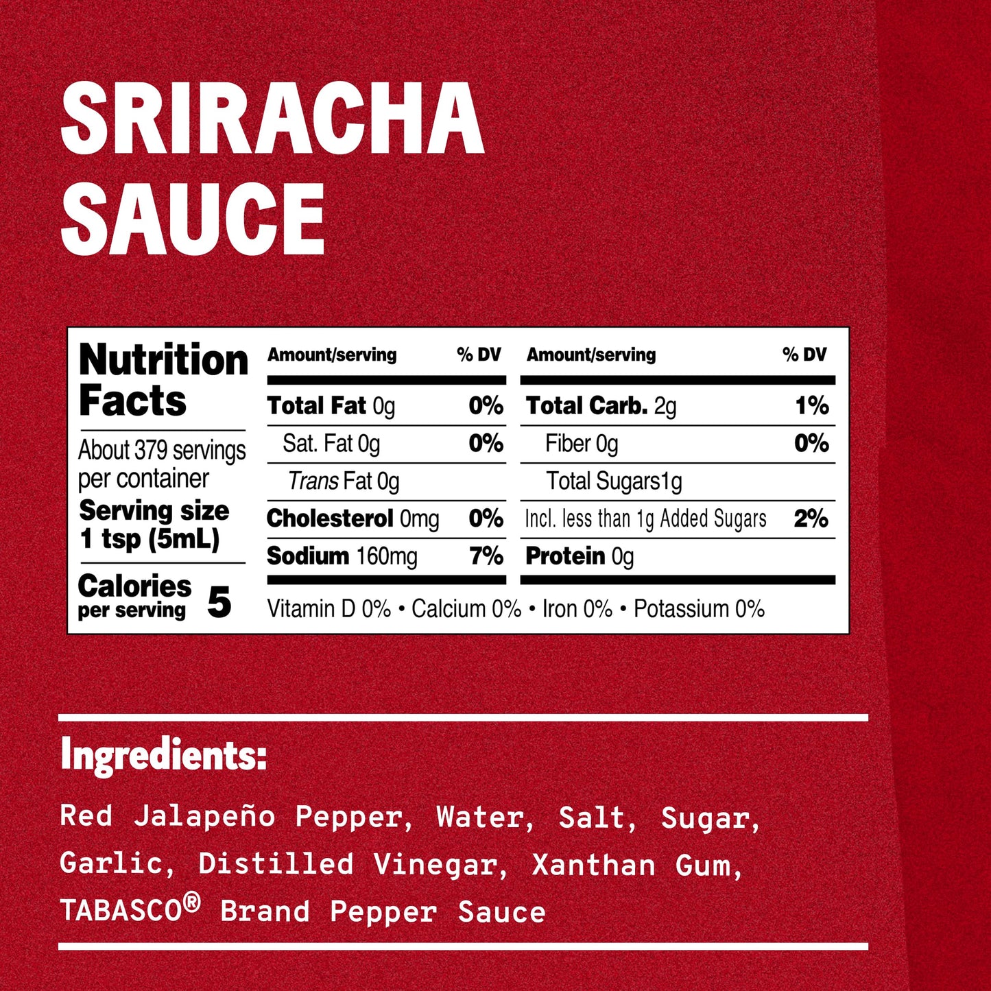 TABASCO Brand Original Red Pepper Hot Sauce, Medium Heat, Bulk Plastic Jug, Classic & Versatile, Three Simple Ingredients, For Large Recipes & Marinades, Great on Everything, 128 Fl Oz (Pack of 1)