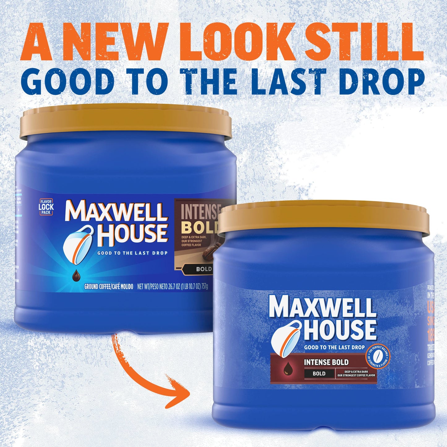 Maxwell House Breakfast Blend Mild Roast Ground Coffee, 38.8 oz Canister