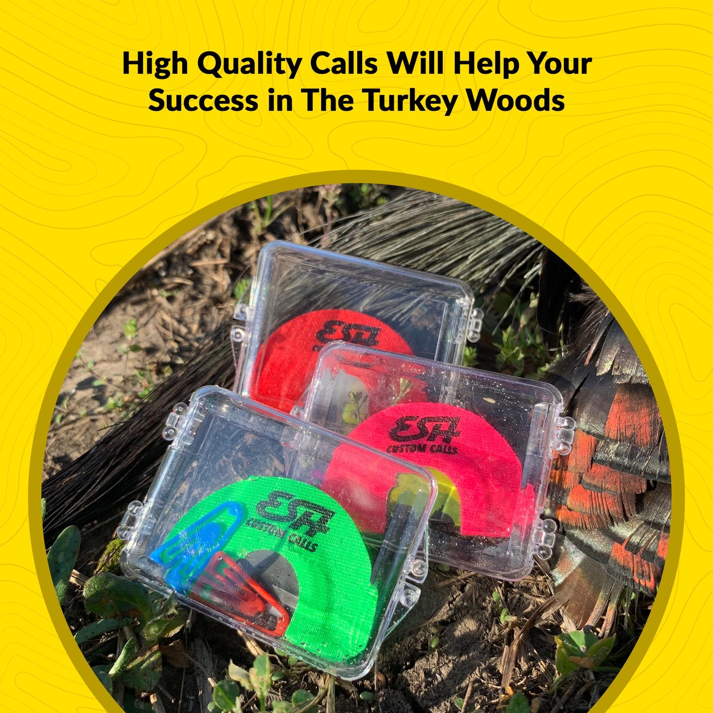 ESH Turkey Mouth Calls – Single or Multi-Pack (2, 3, or 6-Pack) Diaphragm Turkey Calls for Hunting – Variety of Reed Cuts for Realistic Hen Sounds – Perfect for Beginners and Pros