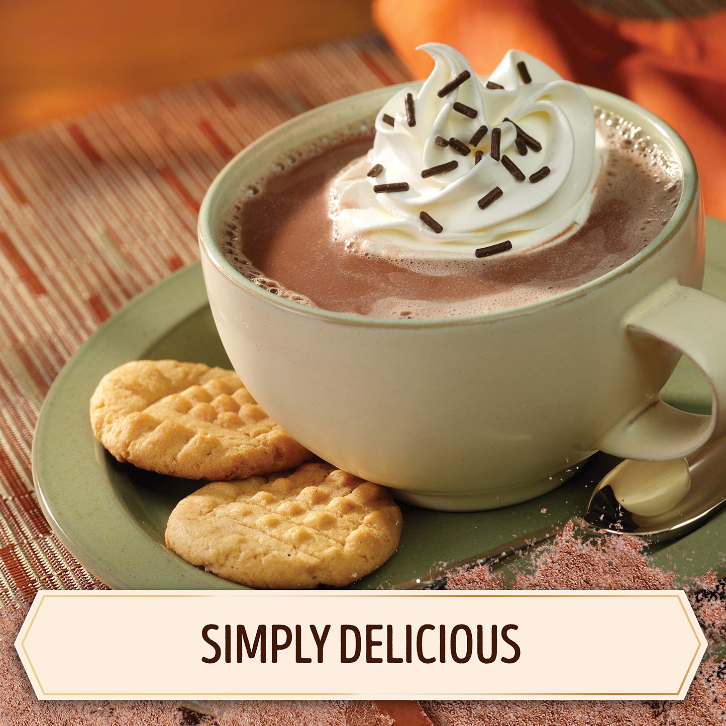 SWISS MISS Milk Chocolate Flavored Hot Cocoa Mix, 38.27 OZ Square Canister