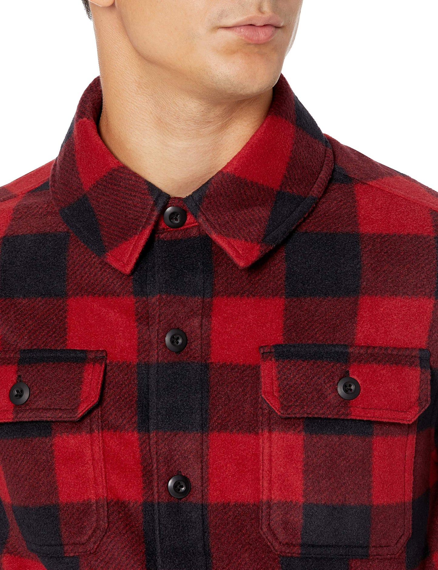 Amazon Essentials Men's Long-Sleeve Polar Fleece Shirt Jacket