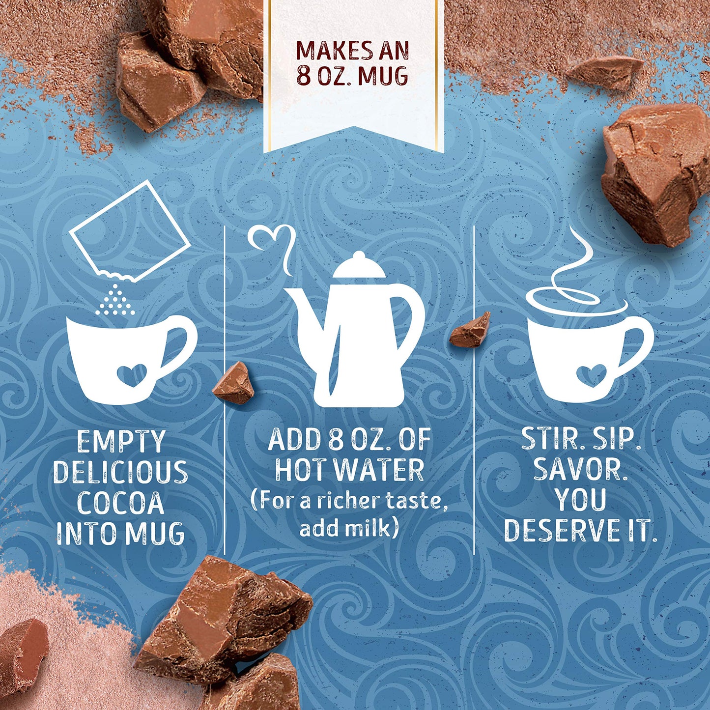 SWISS MISS Milk Chocolate Flavored Hot Cocoa Mix, 38.27 OZ Square Canister