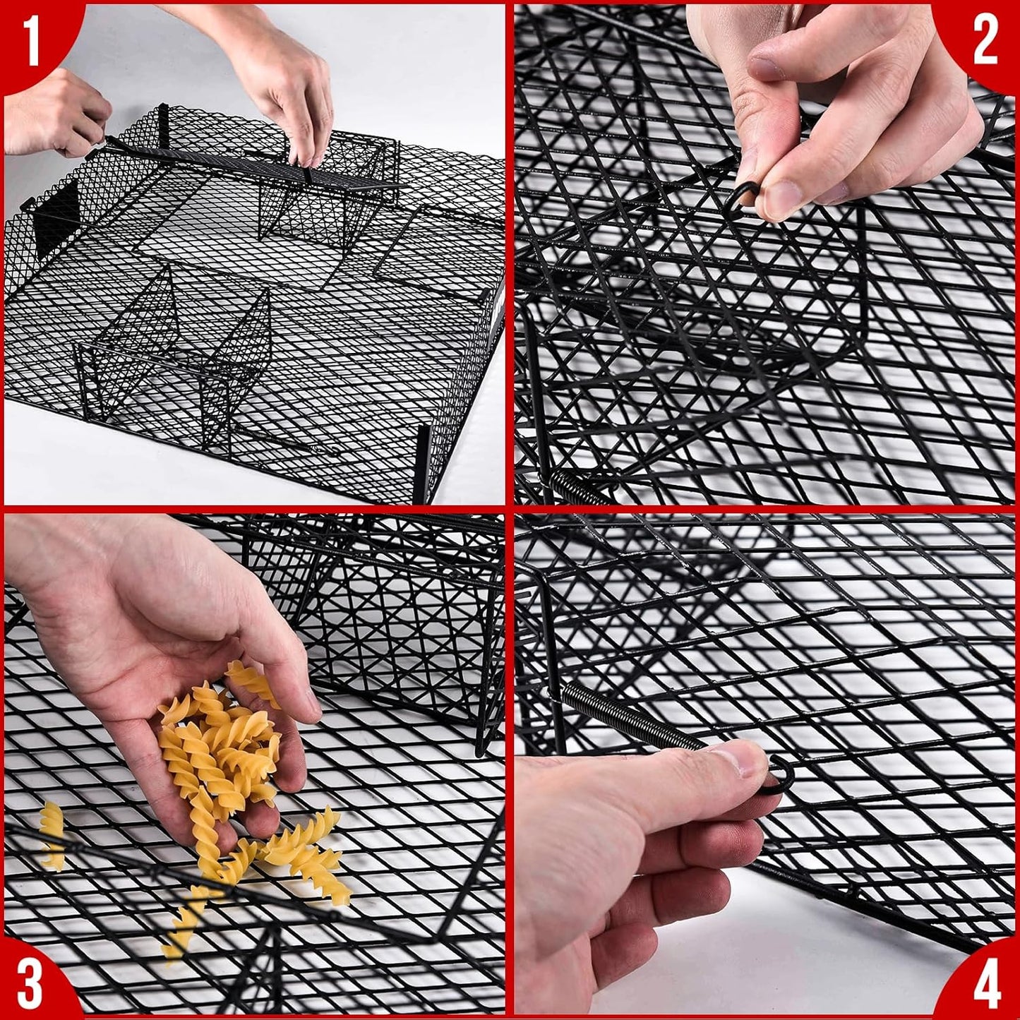 Suqirrel Cage(No Bottom Tray) - for Chipmunks and Squirrels, Metal Construction, 1 Trap