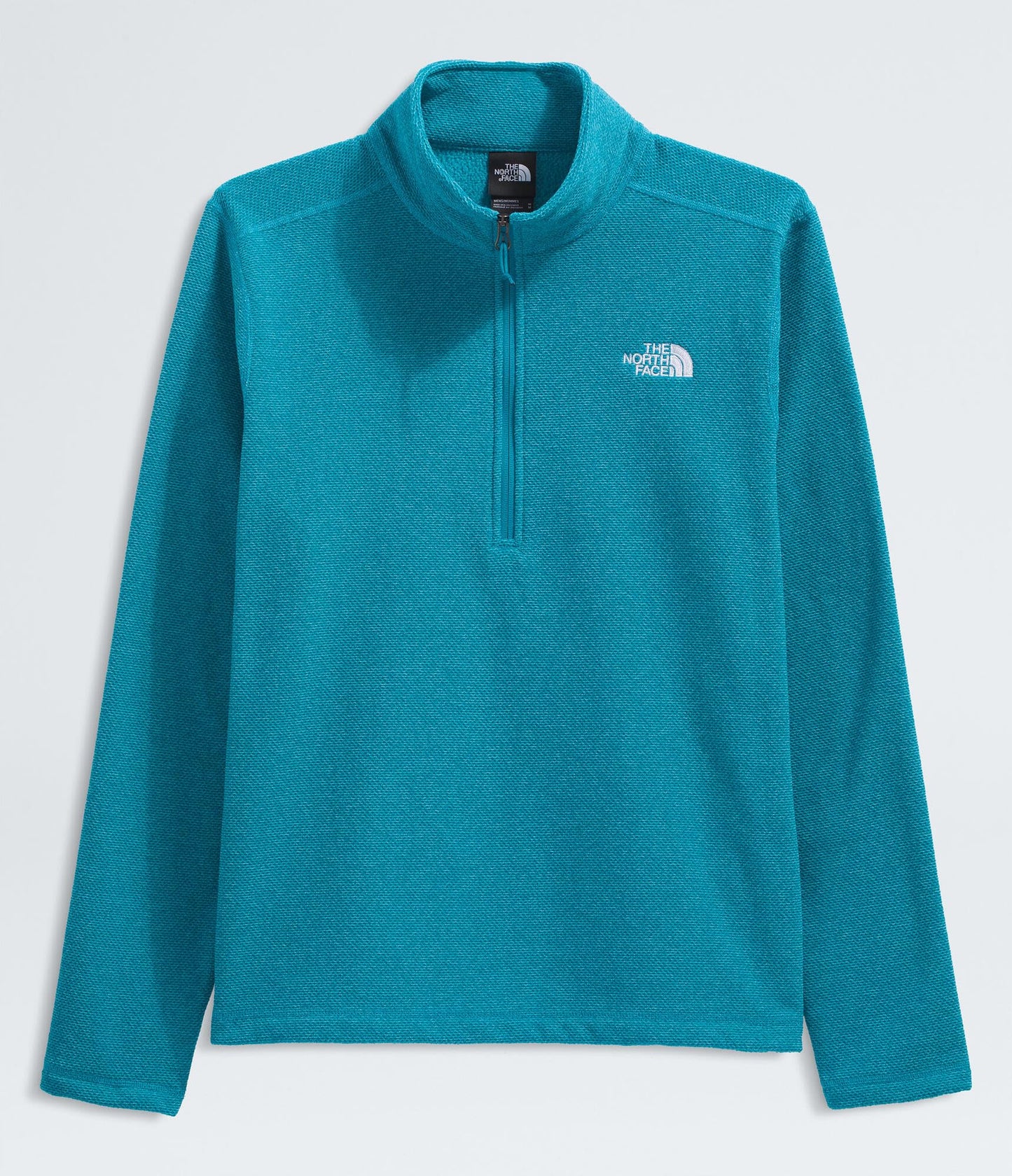 THE NORTH FACE Men's Textured Cap Rock 1/4 Zip Pullover | Fleece Jacket, Fold Over Collar & Embroidered Logo