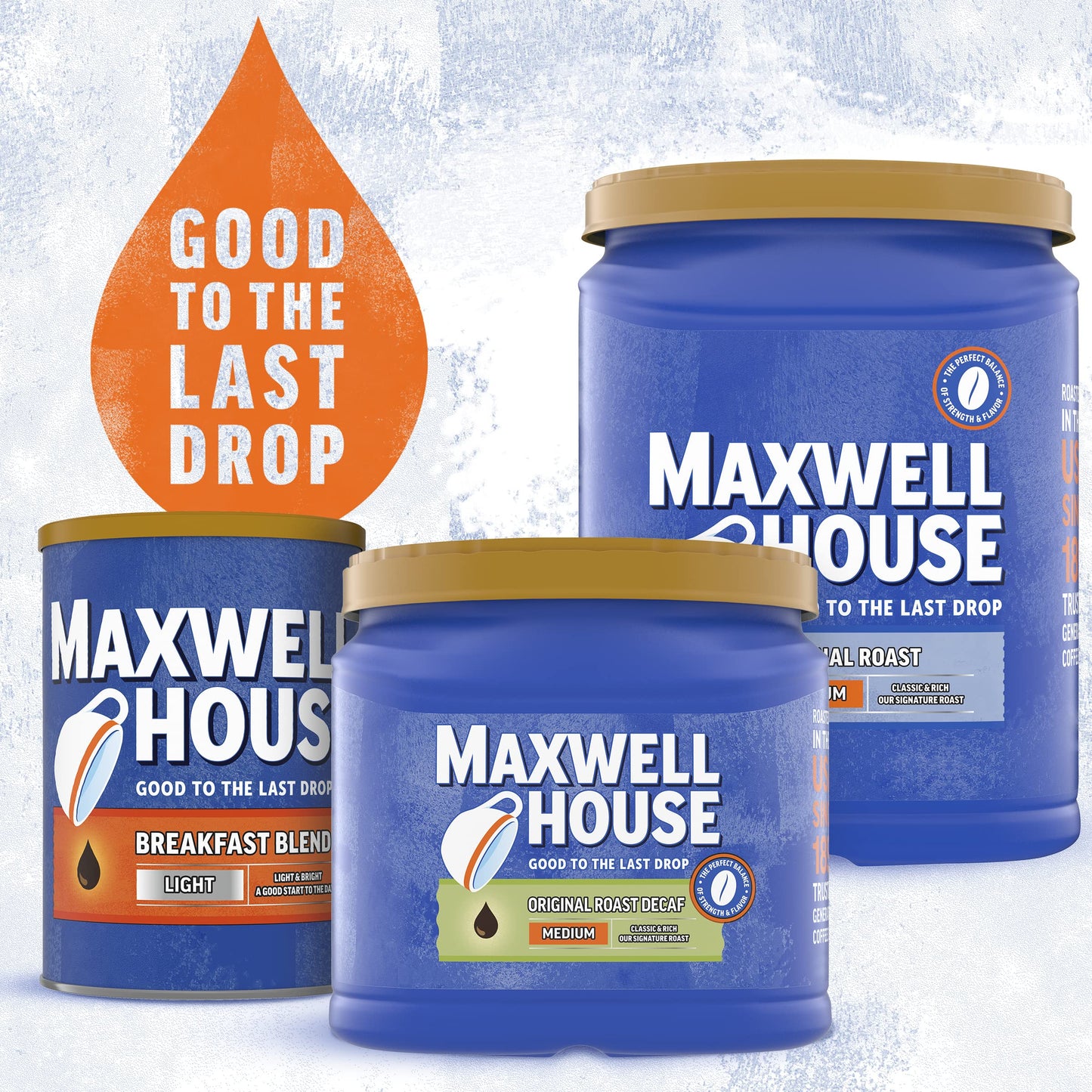 Maxwell House Decaffeinated Original Medium Roast Ground Coffee, 29.3 oz Canister