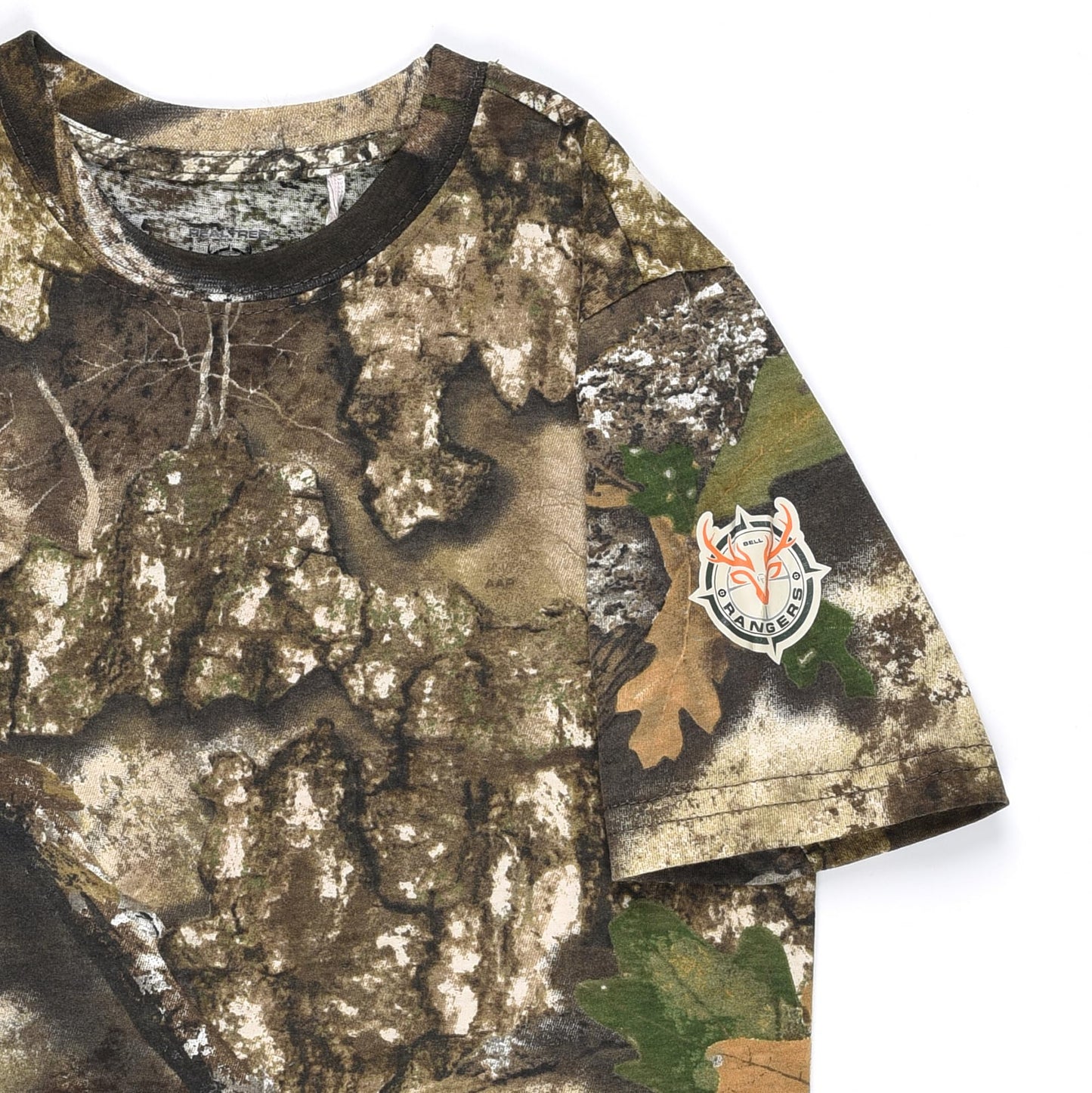 Youth Camouflage Short Sleeve Crewneck Shirt for Boys and Girls