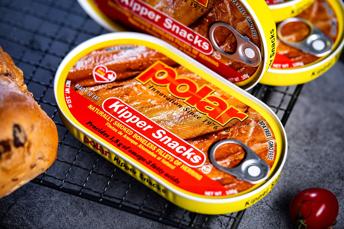 MW Polar Herring, Kipper Snacks, 3.53-Ounce (Pack of 12), 90% Less Sodium, Ready to Eat Canned Fish, Good Source of Vitamin D, Naturally Wood Smoked, No Artificial Flavors or Ingredients