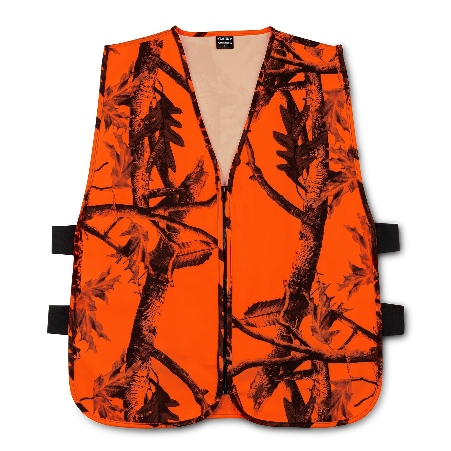 Klarny Orange Safety Vest, High-Visibility, Waterproof Deer and Bow Hunting Gear, Quiet Hunter Vests and Hunting Accessories