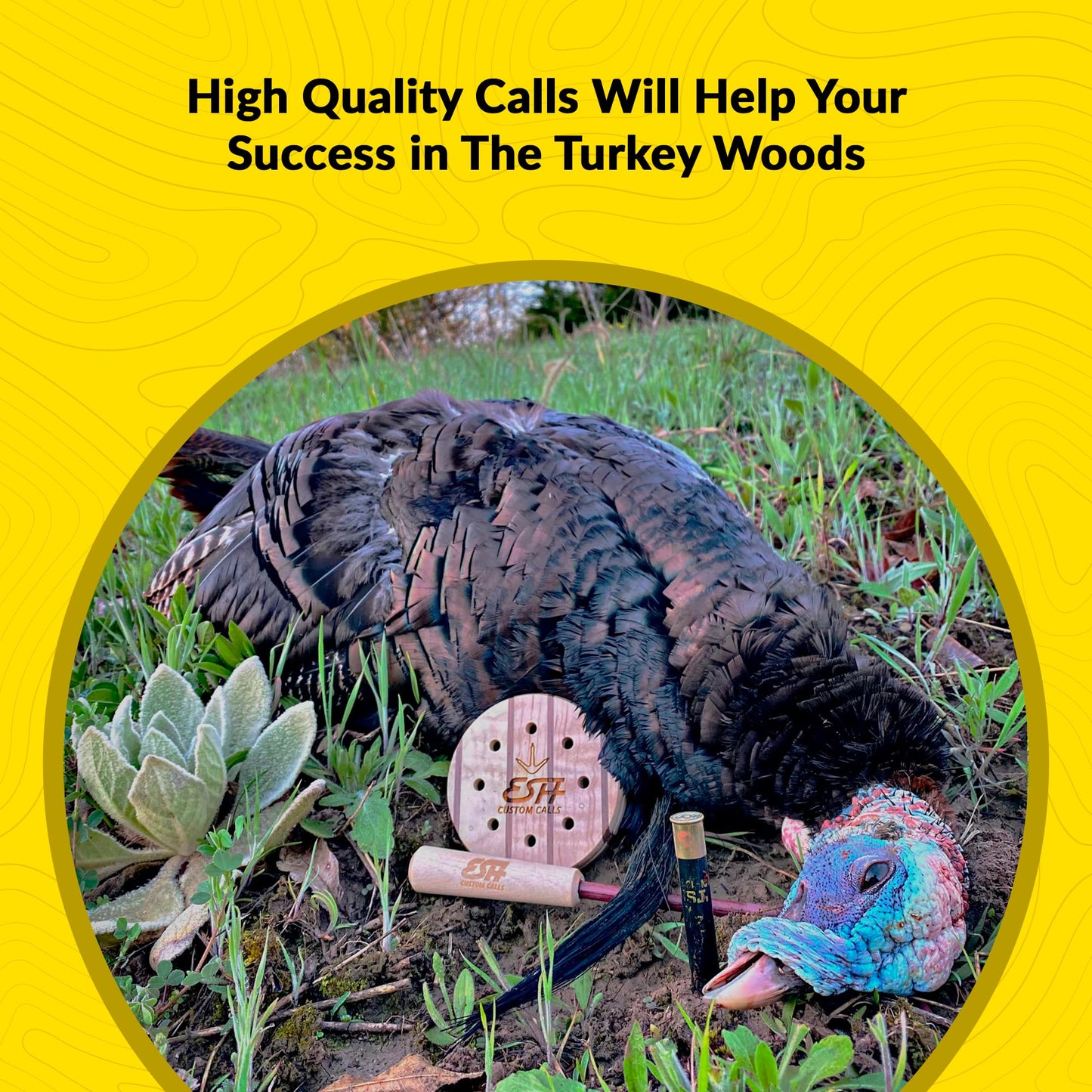 Turkey Pot Calls – Turkey Glass Calls & Slate Calls with Strikers – Realistic Turkey Calls for Hunting and Lures