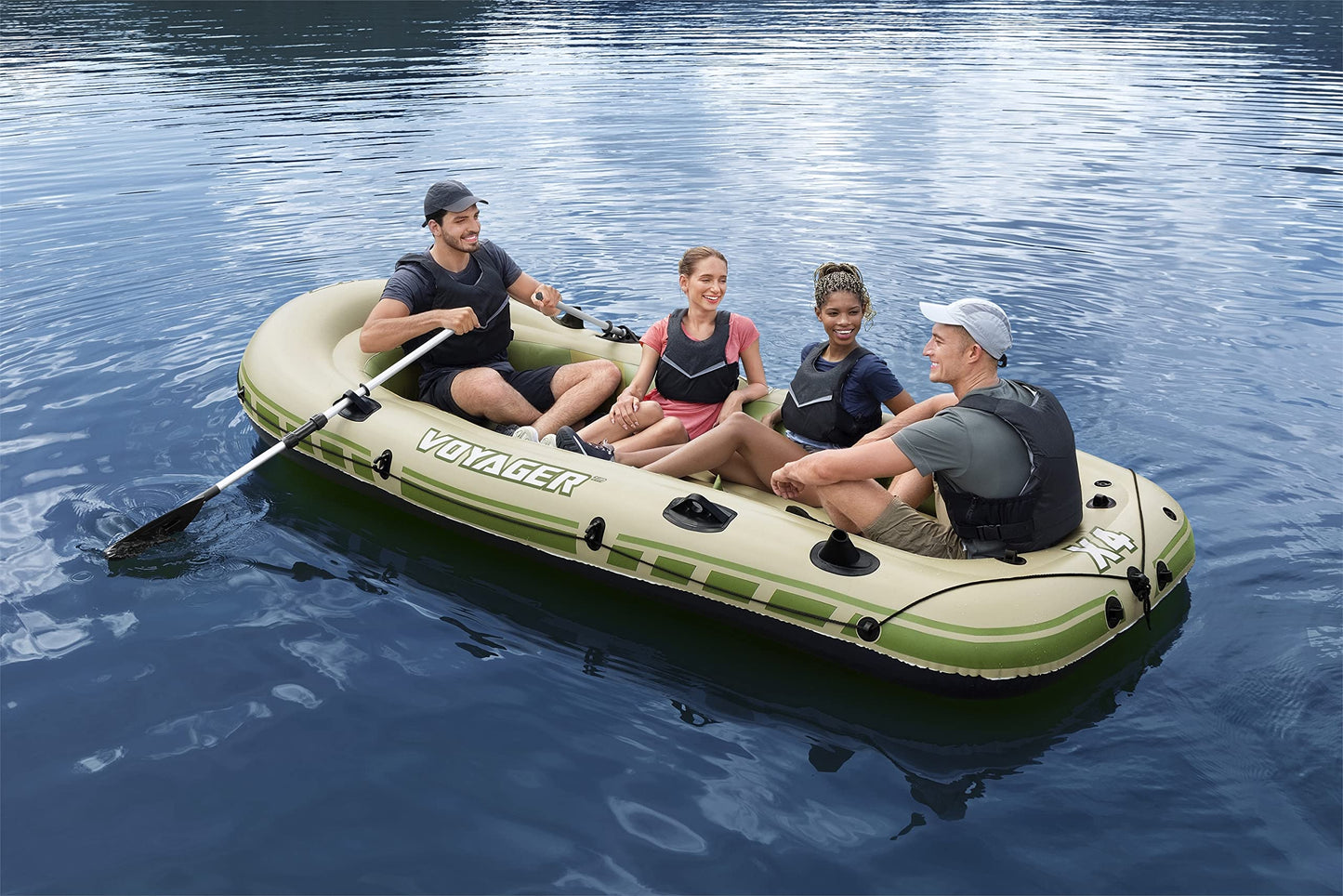 Bestway Hydro-Force Inflatable Raft Set | Inflatable Boat for Kids and Adults | Great for Ponds, Lakes, Rivers