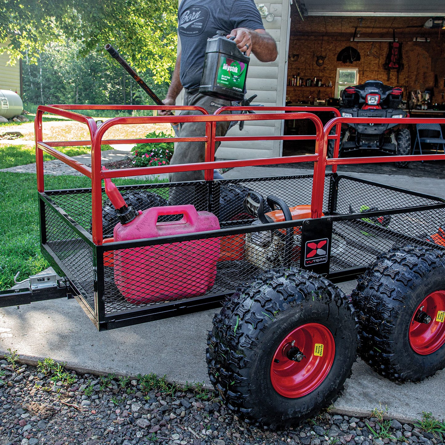 Trail Warrior X4 Heavy Duty UTV/ATV Trailer - For Off-Road Use - 1,250 lb. Capacity, TX159
