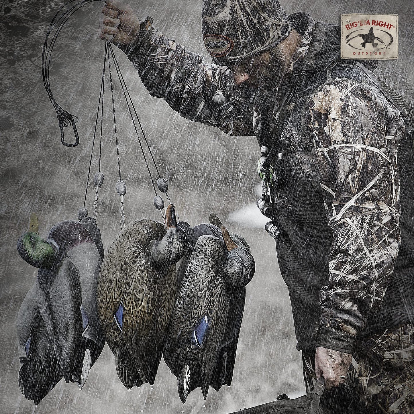 Rig'Em Right Waterfowl Original Pre-Rigged Duck Hunting Decoy Anchors